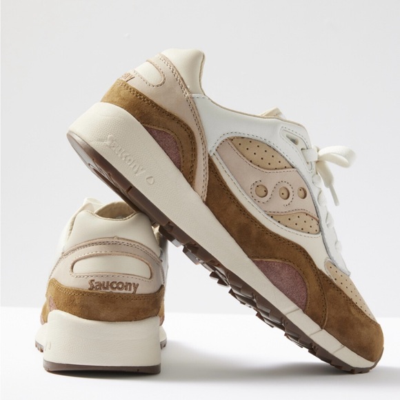 Saucony Shoes - Hard to find,sold out brown,tan&white Saucony Shadow 6000. Perfect for fall.